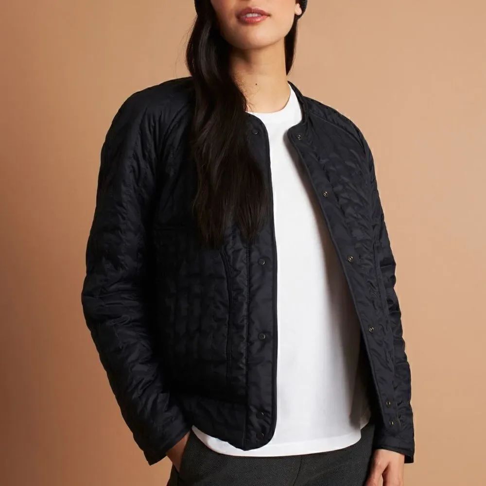 Kit and Ace Keep Pedalling Reversible Light Quilted Nylon Bomber Jacket - Picture 4 of 17